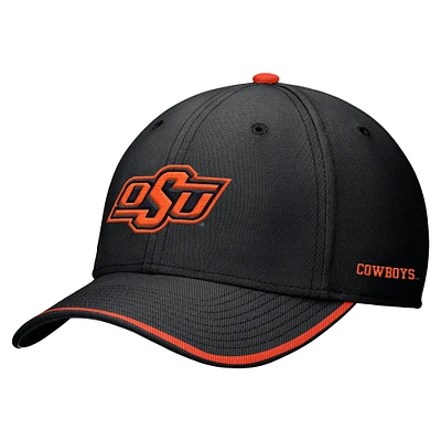 Men's Nike Black Oklahoma State Cowboys Rise Performance Flex Hat