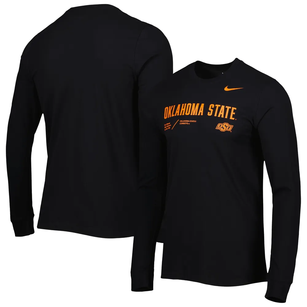 Lids Oklahoma State Cowboys Nike Team Practice Performance Long Sleeve  T-Shirt - Black