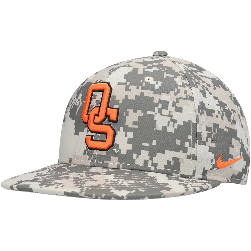 Casquette ajustée pour homme Nike Oklahoma State Cowboys Aero True Baseball Performance