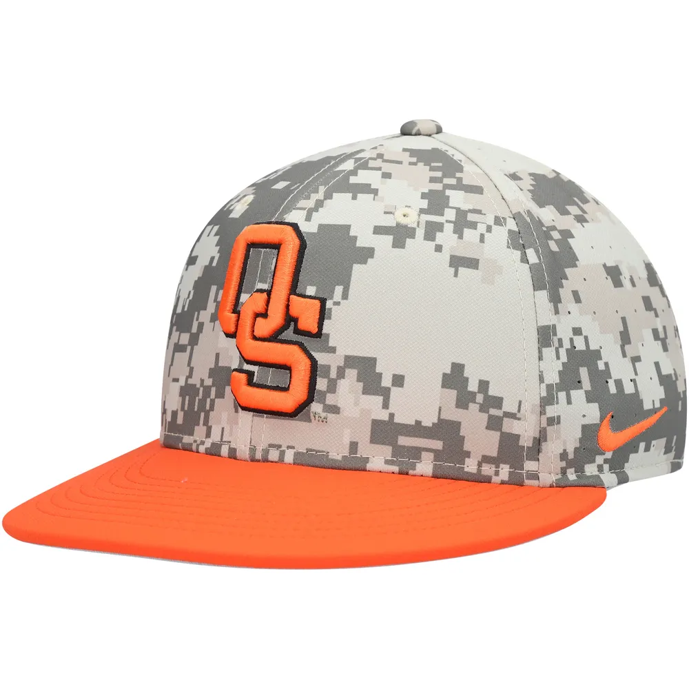 Men's Nike White Oklahoma State Cowboys Aero True Baseball Performance  Fitted Hat