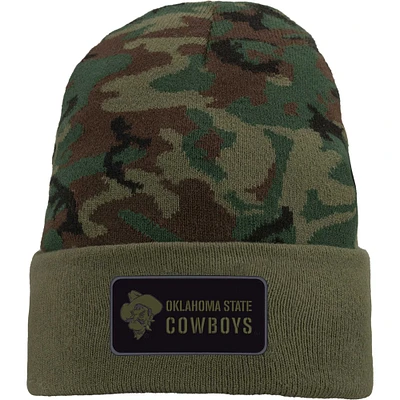 Bonnet en tricot à revers Nike Camo Oklahoma State Cowboys Military Pack pour homme