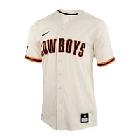 Maillot de baseball réplique crème Nike Oklahoma State Cowboys pour homme