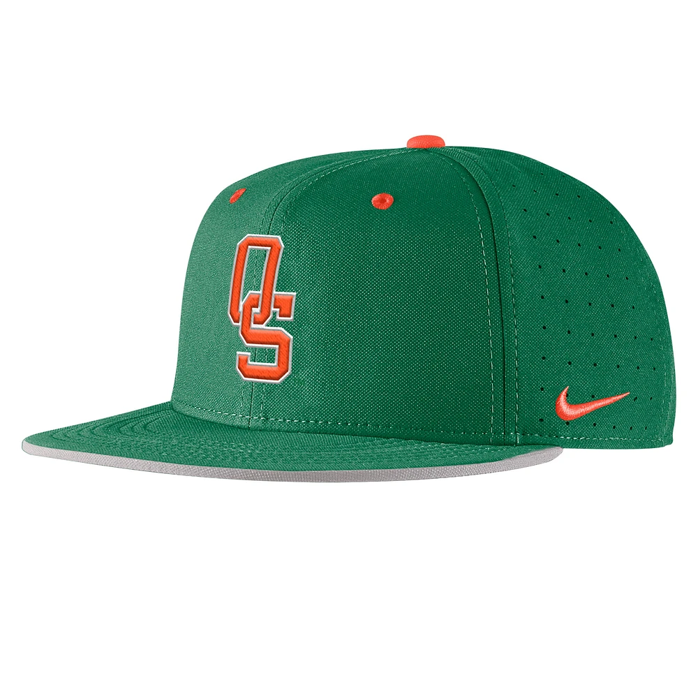 Casquette de baseball Nike True Performance verte Oklahoma State Cowboys 2025 pour homme