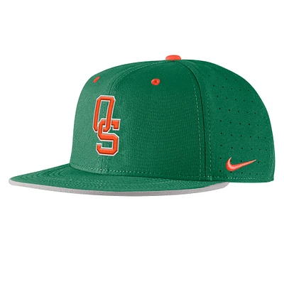 Casquette de baseball Nike True Performance verte Oklahoma State Cowboys 2025 pour homme