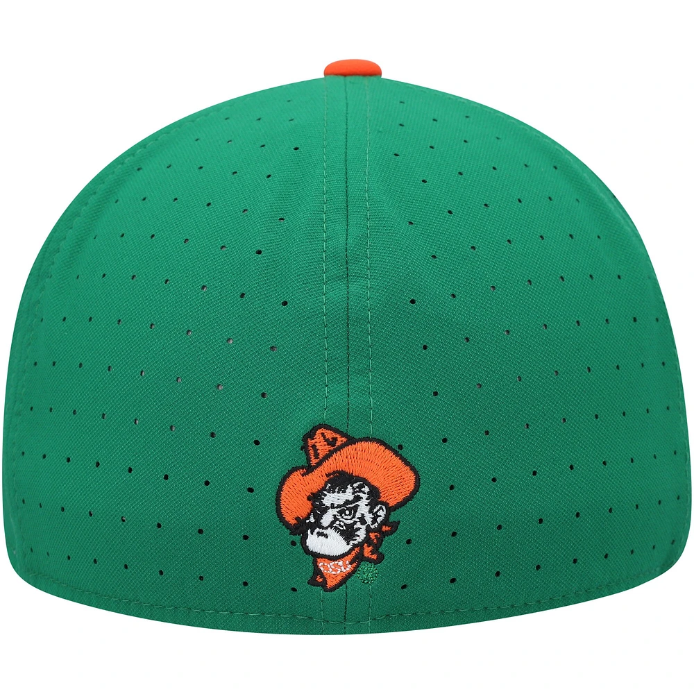 Casquette ajustée Nike Oklahoma State Cowboys Aero True Baseball Performance vert pour homme