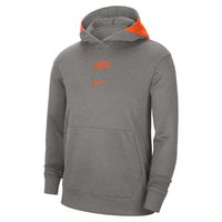 Men's Nike Heather Gray Oklahoma State Cowboys Team Basketball Spotlight Performance Pullover Hoodie