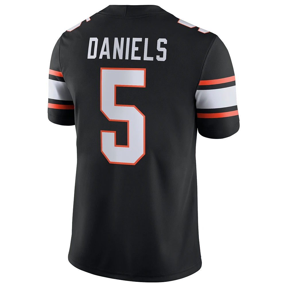 Maillot de match joueur football Nike Kendal Daniels pour hommes, noir, Oklahoma State Cowboys NIL, noir