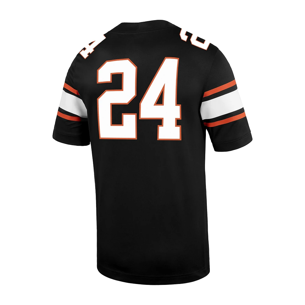 Maillot de football Nike #24 Untouchable des Cowboys l'Oklahoma State pour homme, noir