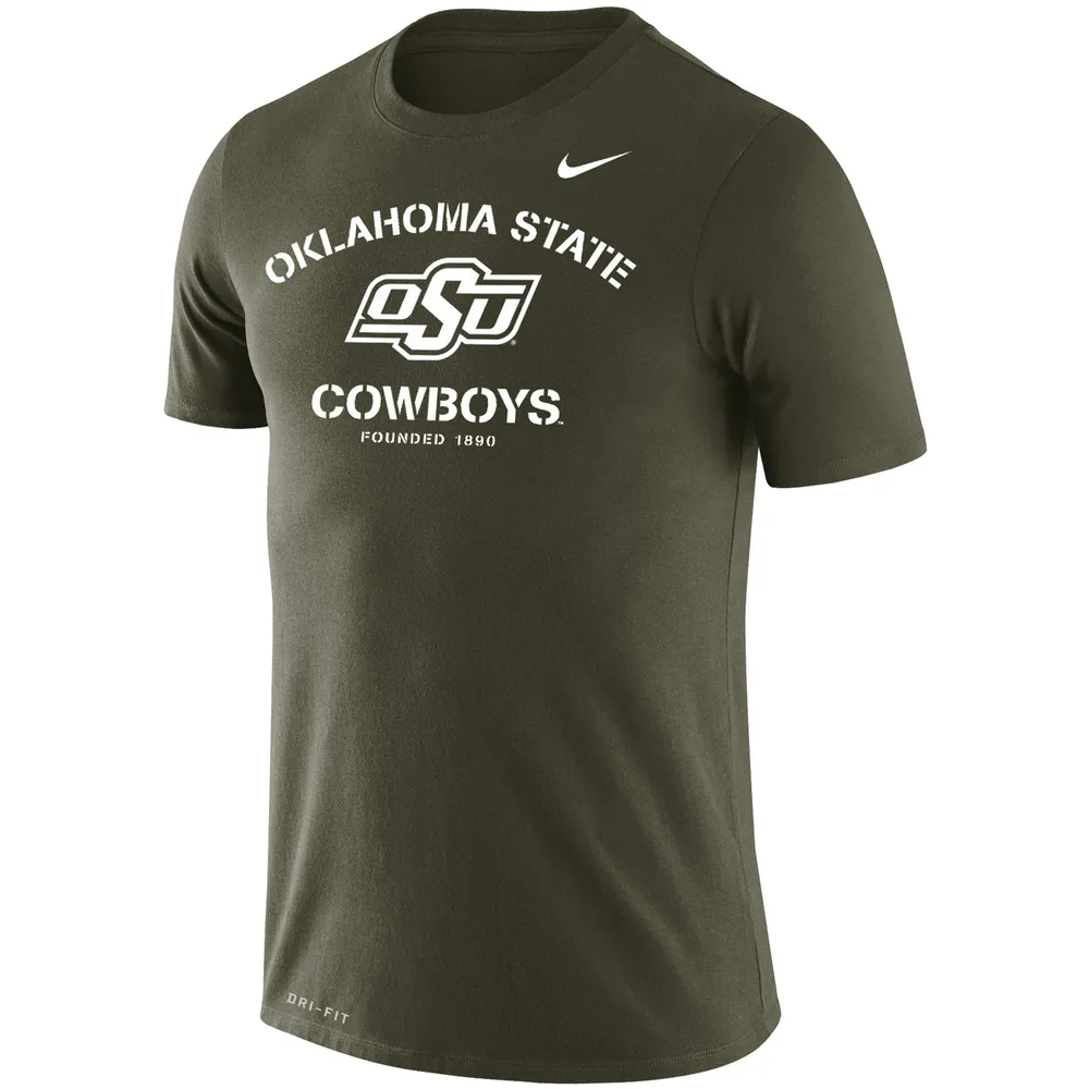 T-shirt Nike Oklahoma State Cowboys Stencil Arch Performance pour homme