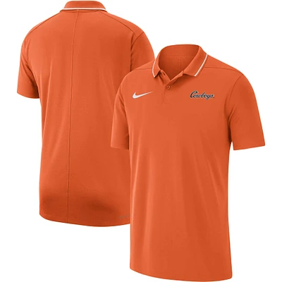 Polo performance entraîneurs Nike Oklahoma State Cowboys 2023 orange pour homme