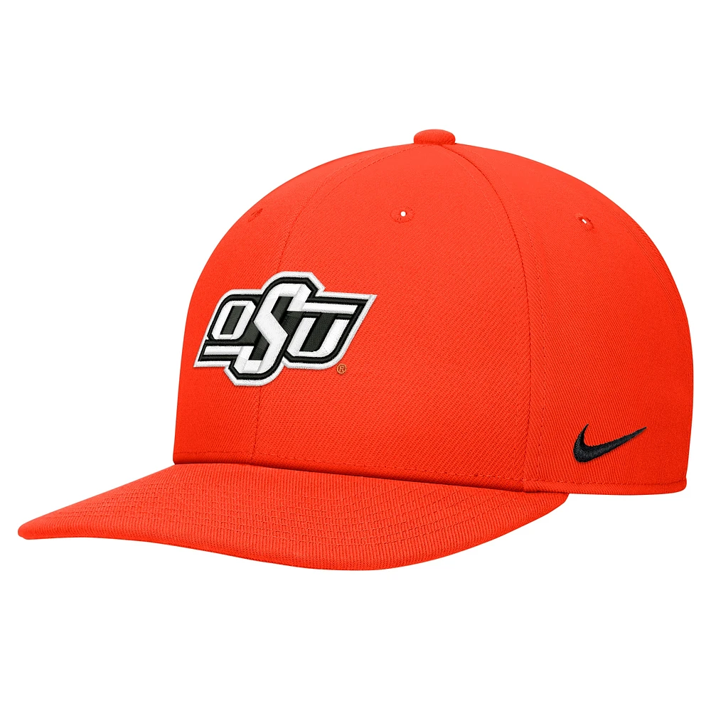 Casquette Snapback Nike Orange Oklahoma State Cowboys Pro pour homme