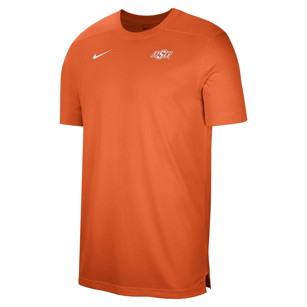 Men's Nike  Orange Oklahoma State Cowboys Sideline Coaches Performance Top