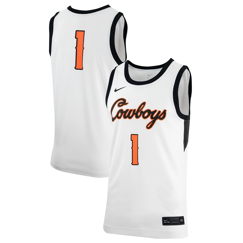 Maillot de basket-ball rétro réplique Nike des Oklahoma State Cowboys pour homme, blanc