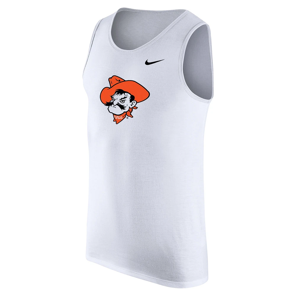 Men's Nike White Oklahoma State Cowboys Tank Top