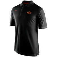 Polo Nike noir Sideline Performance pour homme des Cowboys de l'Oklahoma State