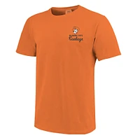 T-shirt orange avec superposition de mascotte des Cowboys l'État d'Oklahoma pour hommes