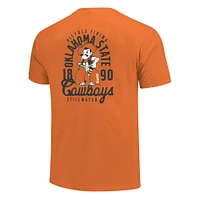 T-shirt orange avec superposition de mascotte des Cowboys l'État d'Oklahoma pour hommes