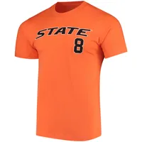 Men's Original Retro Brand Andrew Heaney Orange Oklahoma State Cowboys Baseball Name & Number T-Shirt