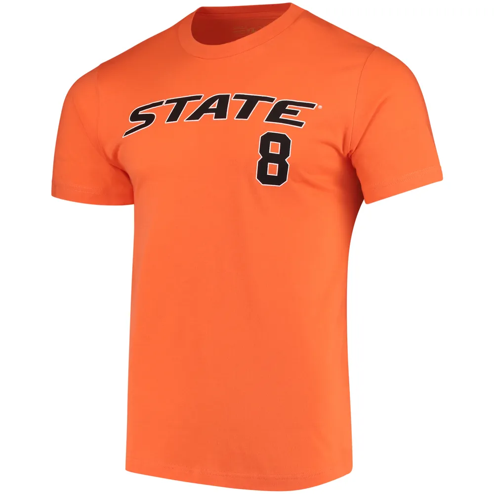 Men's Original Retro Brand Andrew Heaney Orange Oklahoma State Cowboys Baseball Name & Number T-Shirt