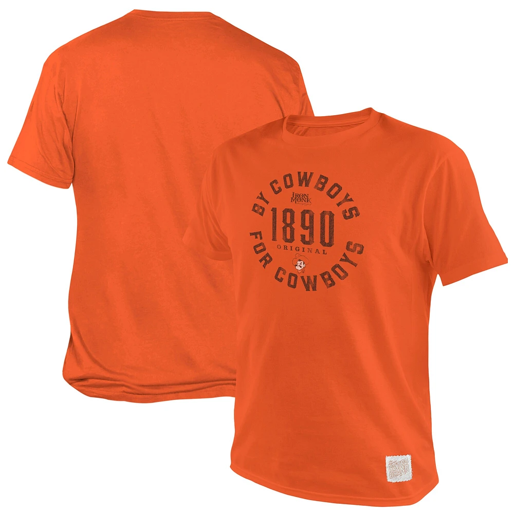 T-shirt Homme Original Retro Brand Orange Oklahoma State Cowboys 1890 By For