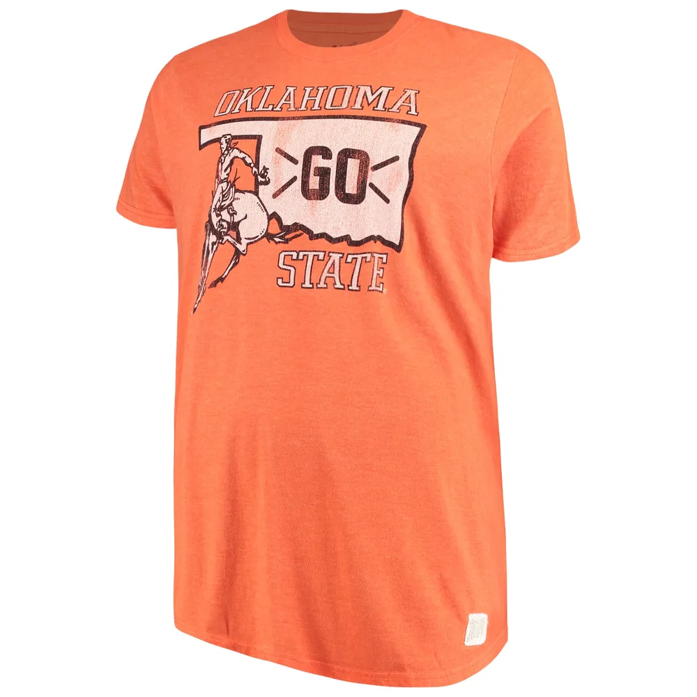 Men's Original Retro Brand Orange Oklahoma State Cowboys Big & Tall Mock Twist T-Shirt