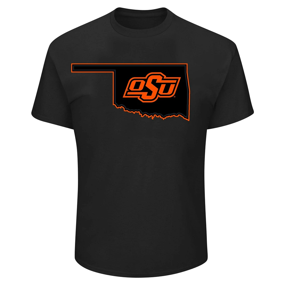 Profil pour hommes Noir Oklahoma State Cowboys Big & Tall Pop T-Shirt