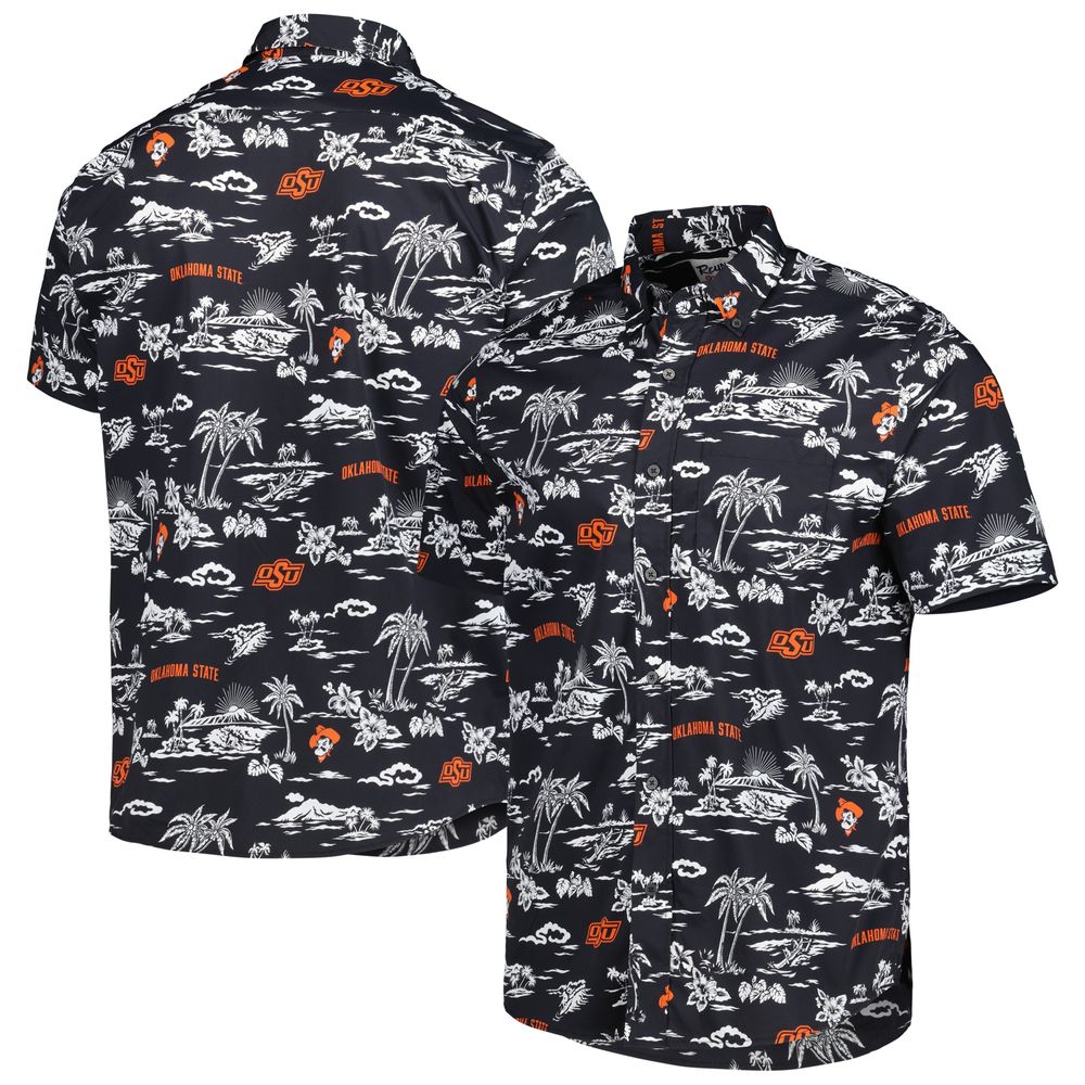 Men's Reyn Spooner Black Oklahoma State Cowboys Classic Button-Down Shirt