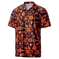 Men's Reyn Spooner Black Oklahoma State Cowboys Performance Polo