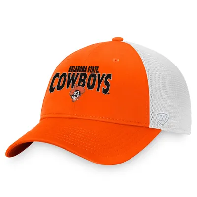 Oklahoma State Cowboys Top of the World Breakout Trucker Snapback Hat - Orange/White