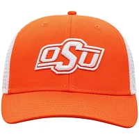 Casquette orange/blanc Oklahoma State Cowboys Trucker Snapback pour hommes