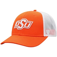 Casquette orange/blanc Oklahoma State Cowboys Trucker Snapback pour hommes