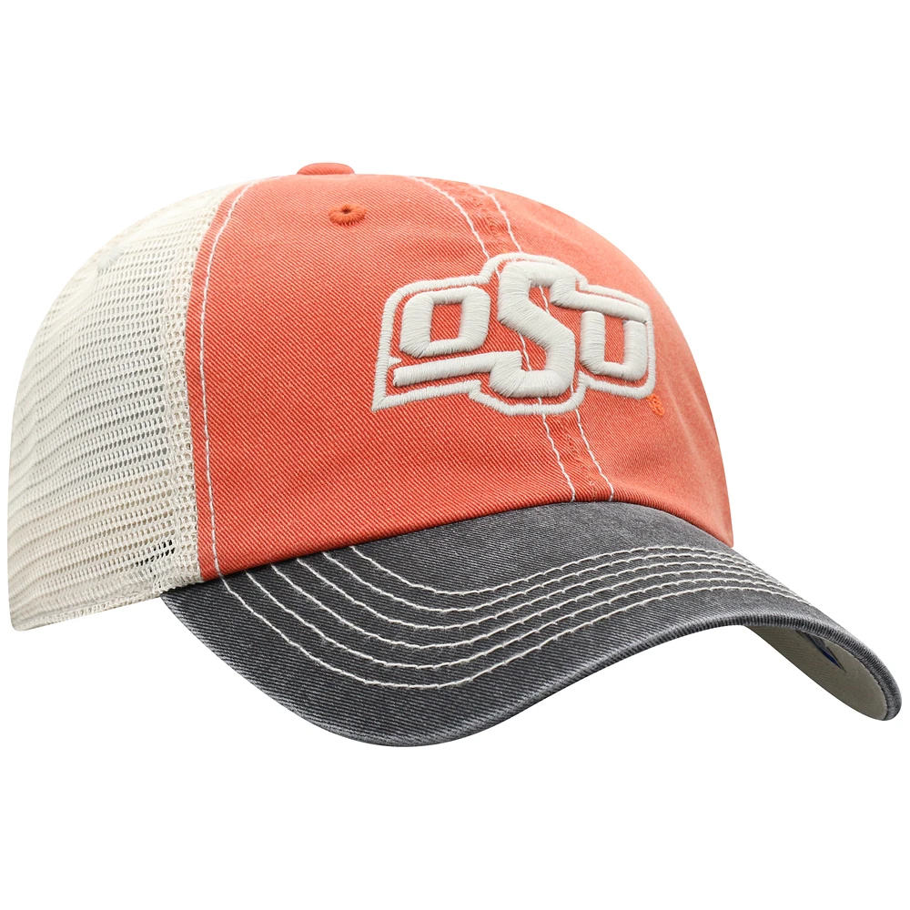 Casquette Snapback Offroad Trucker Top of the World Oklahoma State Cowboys orange pour homme