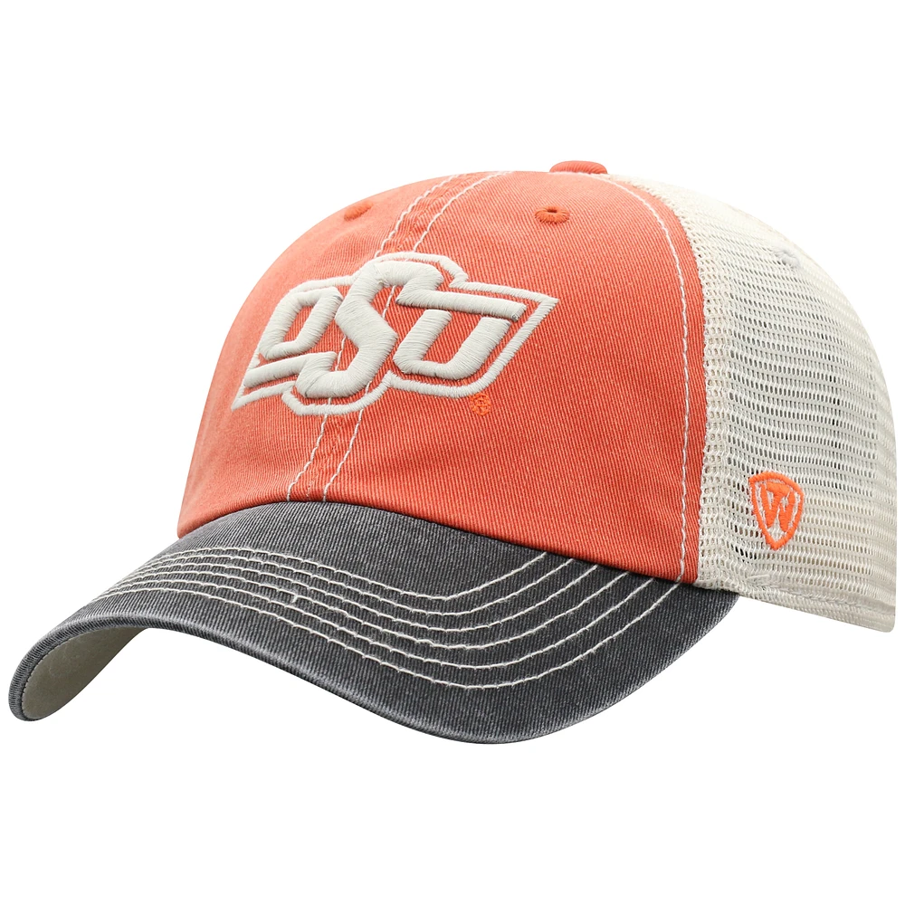 Casquette Snapback Offroad Trucker Top of the World Oklahoma State Cowboys orange pour homme