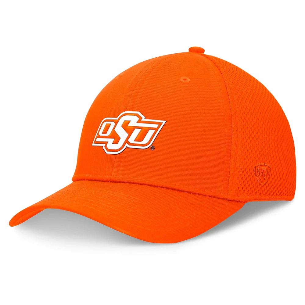 Casquette Spacer Flex orange Top of the World pour hommes des Cowboys de l'État d'Oklahoma