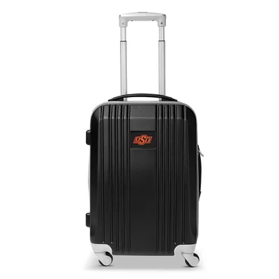 Oklahoma State Cowboys MOJO 21" Hardcase Two-Tone Spinner Carry-On - Black