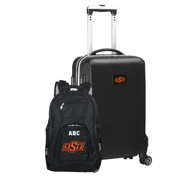 Oklahoma State Cowboys MOJO Personalized Deluxe 2-Piece Backpack & Carry-On Set