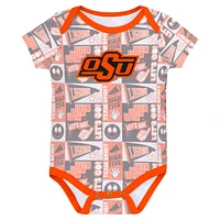 Newborn Orange Oklahoma State Cowboys Sunday Comics 3-Pack Bodysuit Set