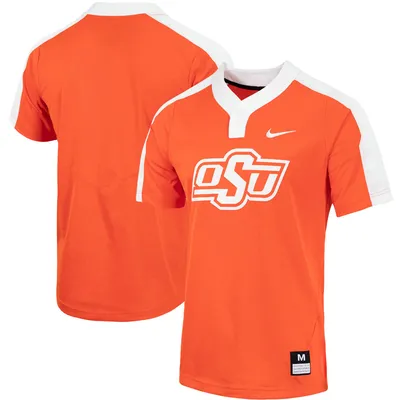 Men's Nike White/Crimson Oklahoma Sooners Pinstripe Replica Full-Button Baseball Jersey