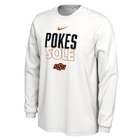 T-shirt Nike à manche longue blanc Oklahoma State Cowboys 2023 On Court Bench