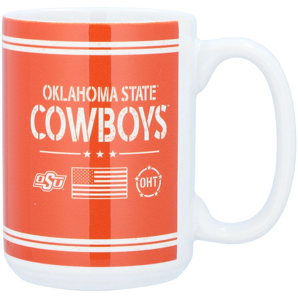 Cowboys de l'État de l'Oklahoma 15oz. Tasse d’appréciation militaire OHT