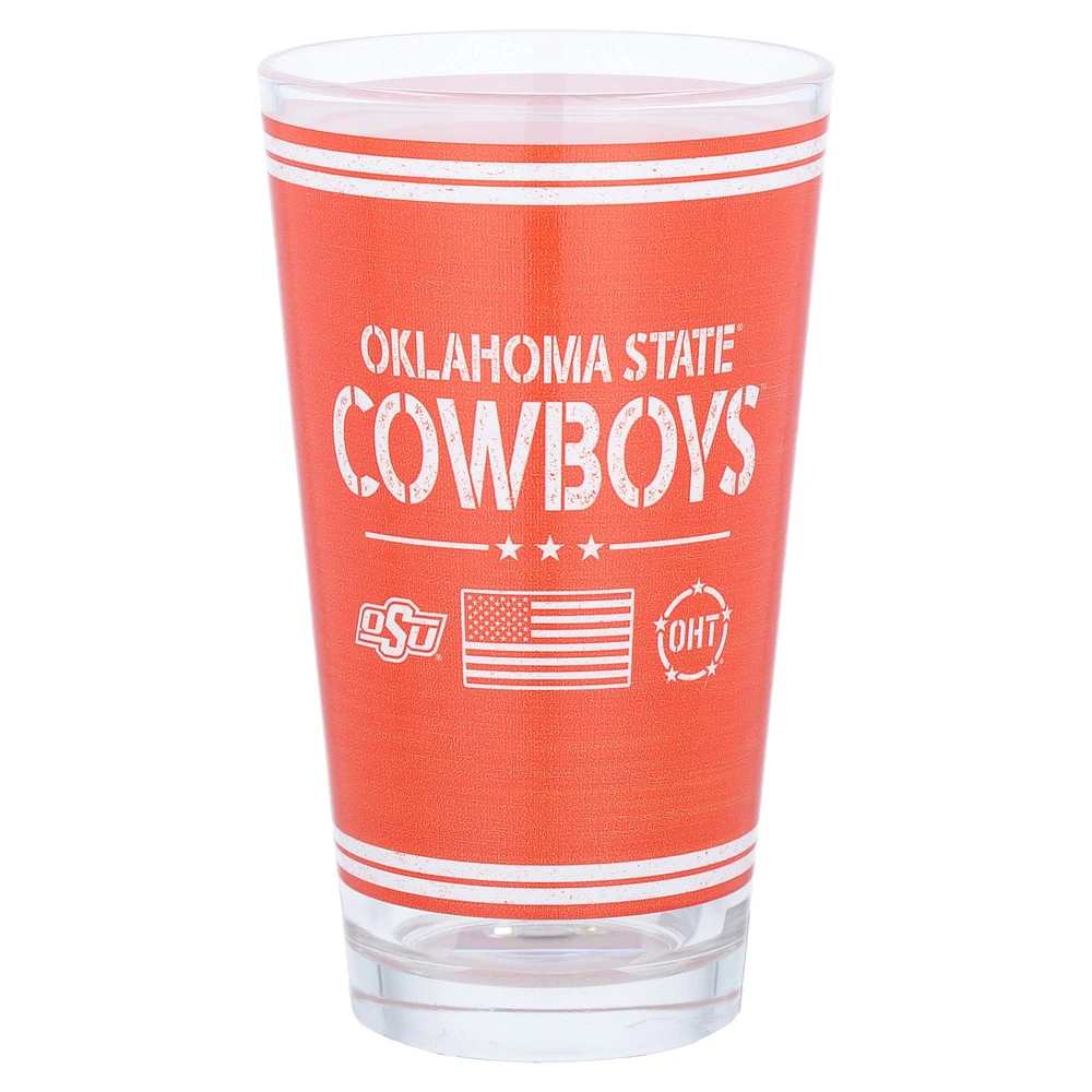 Cowboys de l'État de l'Oklahoma 16oz. Verre à pinte d’appréciation militaire OHT