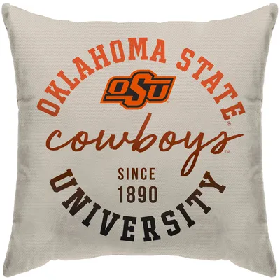 Oklahoma State Cowboys 18'' x 18'' Ombre Wordmark Duck Cloth Décor Pillow
