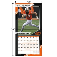 Calendrier mural de l'équipe Oklahoma State Cowboys 2024-2025 12" x 12"