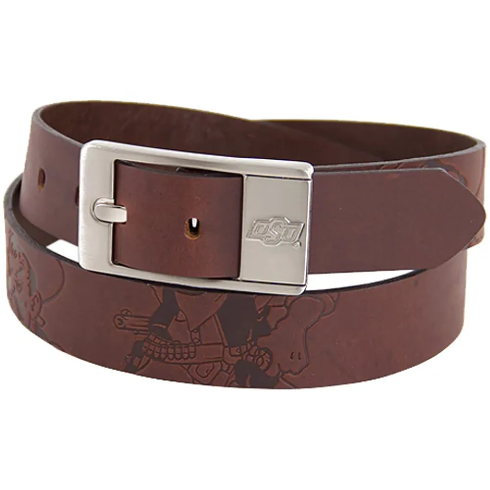 Oklahoma State Cowboys Brandish Leather Belt - Brown