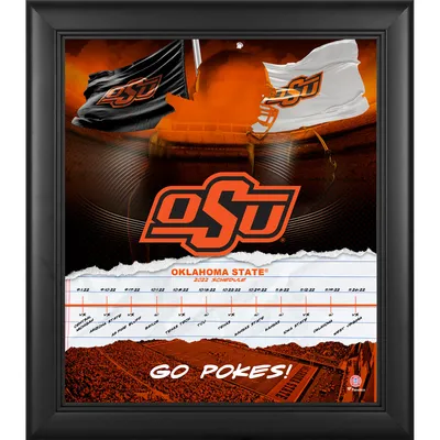 Oklahoma State Cowboys Fanatics Authentic Framed 15" x 17" 2022 Game Day Schedule Collage