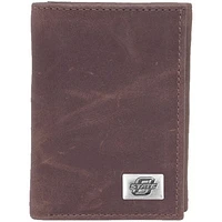 Oklahoma State Cowboys Leather Concho Trifold Wallet