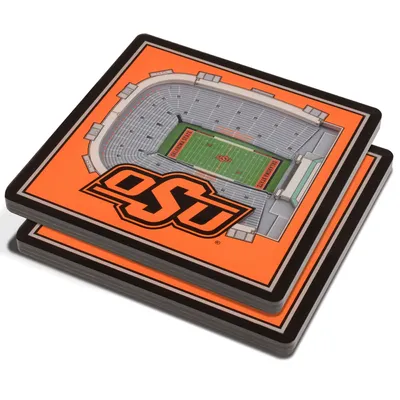 Oklahoma State Cowboys 3D StadiumViews Coasters - Orange