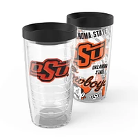 Tervis Oklahoma State Cowboys, paquet de 2, 16 oz. Ensemble de gobelets concurrents et emblèmes