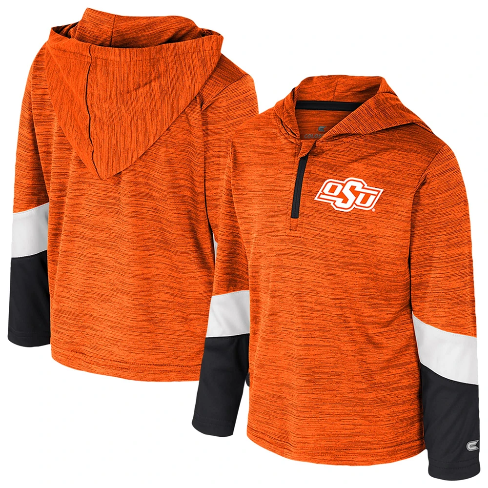 Toddler Colosseum Orange Oklahoma State Cowboys Rylos Quarter-Zip Windshirt