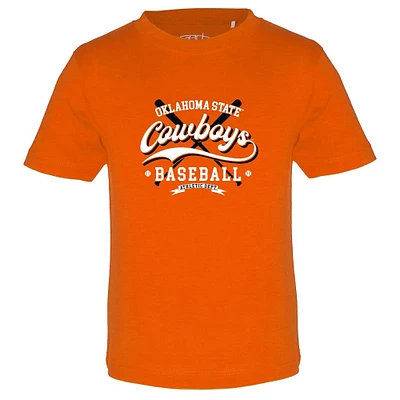 T-shirt de baseball orange Toni des Cowboys l'État d'Oklahoma pour tout-petits Garb